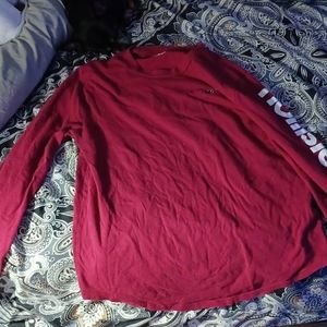 maroon hollister long sleeve